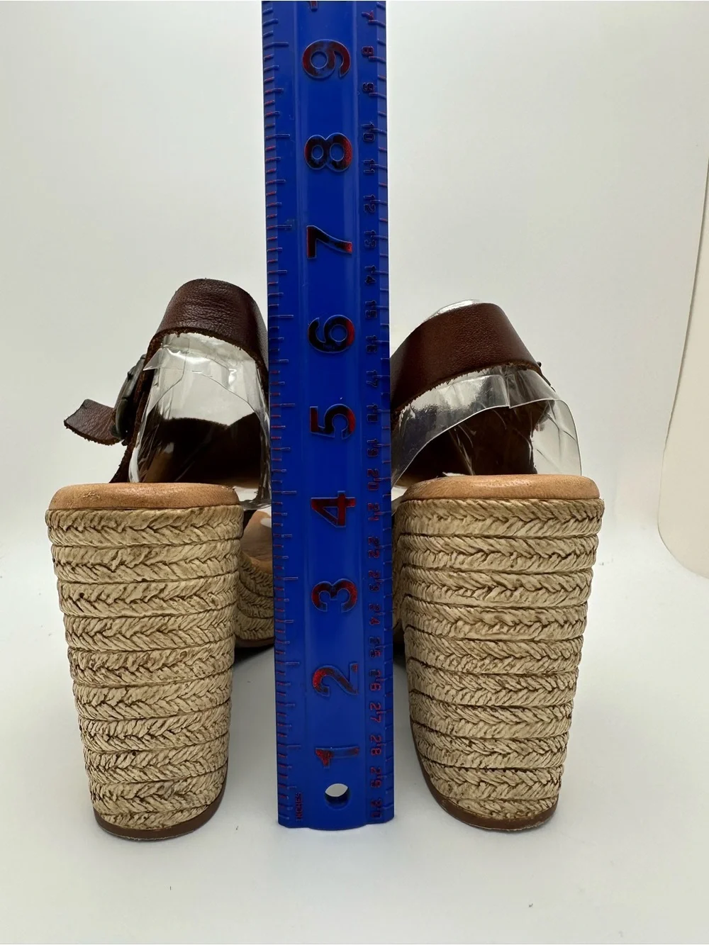 Aplauso Women's made in Spain Brown Woven Espadrille Wedge Sandals w/Slingback